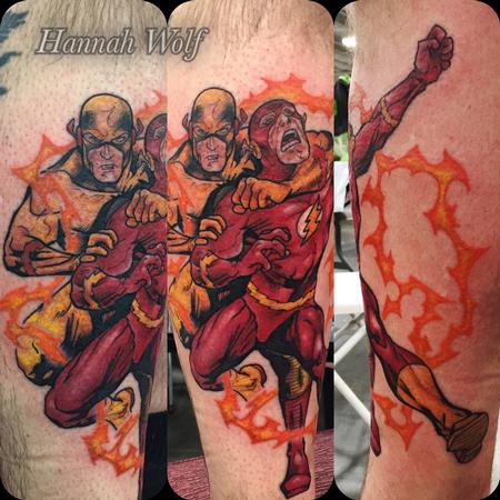 Tattoos - comic leg tattoo - 116301